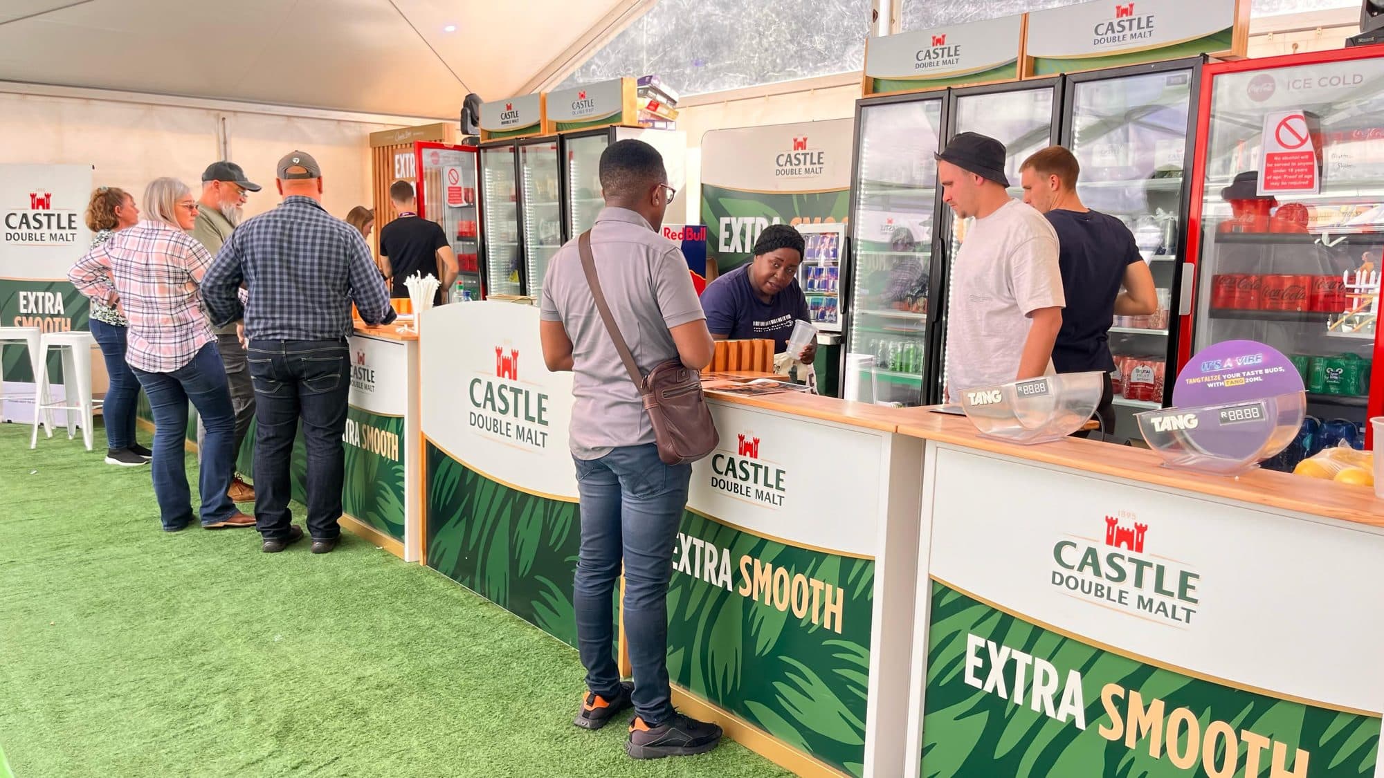 Branded festival bar activation